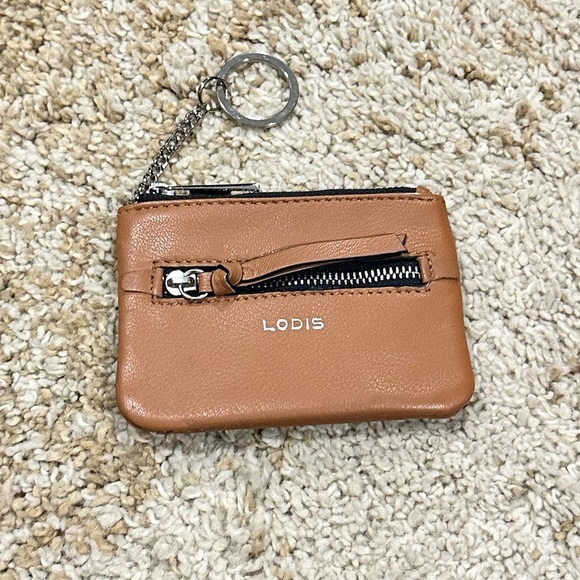 LODIS Luxury 1965 Ellie Series Leather Card & Coin Wallet Keychain NWOT - Picture 5 of 16